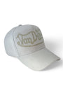 Von Dutch Cap 00s Y2K Strass Weiß One Size