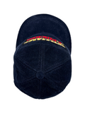 90s Williams Pircher Promo Padded Cord Cap Snapback Dunkelblau