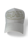 Von Dutch Cap 00s Y2K Strass Weiß One Size