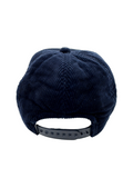 90s Williams Pircher Promo Padded Cord Cap Snapback Dunkelblau