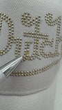 Von Dutch Cap 00s Y2K Strass Weiß One Size