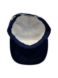 90s Williams Pircher Promo Padded Cord Cap Snapback Dunkelblau