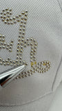 Von Dutch Cap 00s Y2K Strass Weiß One Size