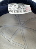 90s Williams Pircher Promo Padded Cord Cap Snapback Dunkelblau