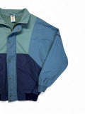 80s Adidas Sportjacke Frottee Blau Grün 50 M