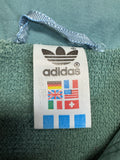 80s Adidas Sportjacke Frottee Blau Grün 50 M