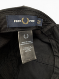 2010s Fred Perry Cap Strapback Schwarz