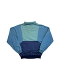 80s Adidas Sportjacke Frottee Blau Grün 50 M