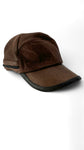 Vintage Stetson Cap Leder Mit Ohrenklappen Braun Schwarz One Size
