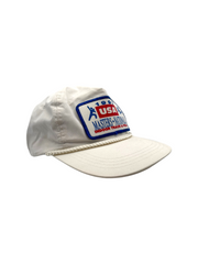 1993 USA Cap Masters-National Indoor Track & Field Metal Clip Strapback Weiß
