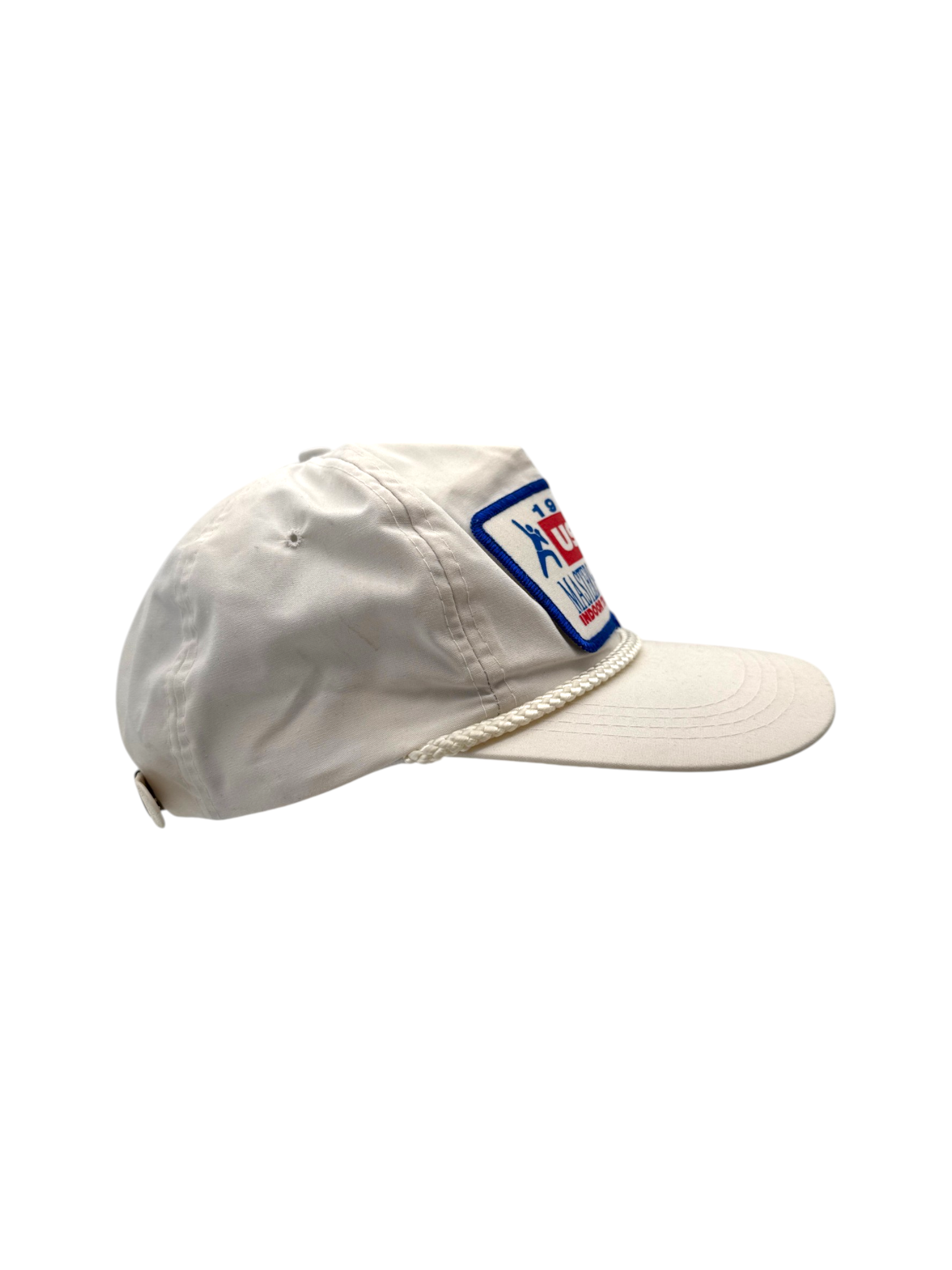 1993 USA Cap Masters-National Indoor Track & Field Metal Clip Strapback Weiß