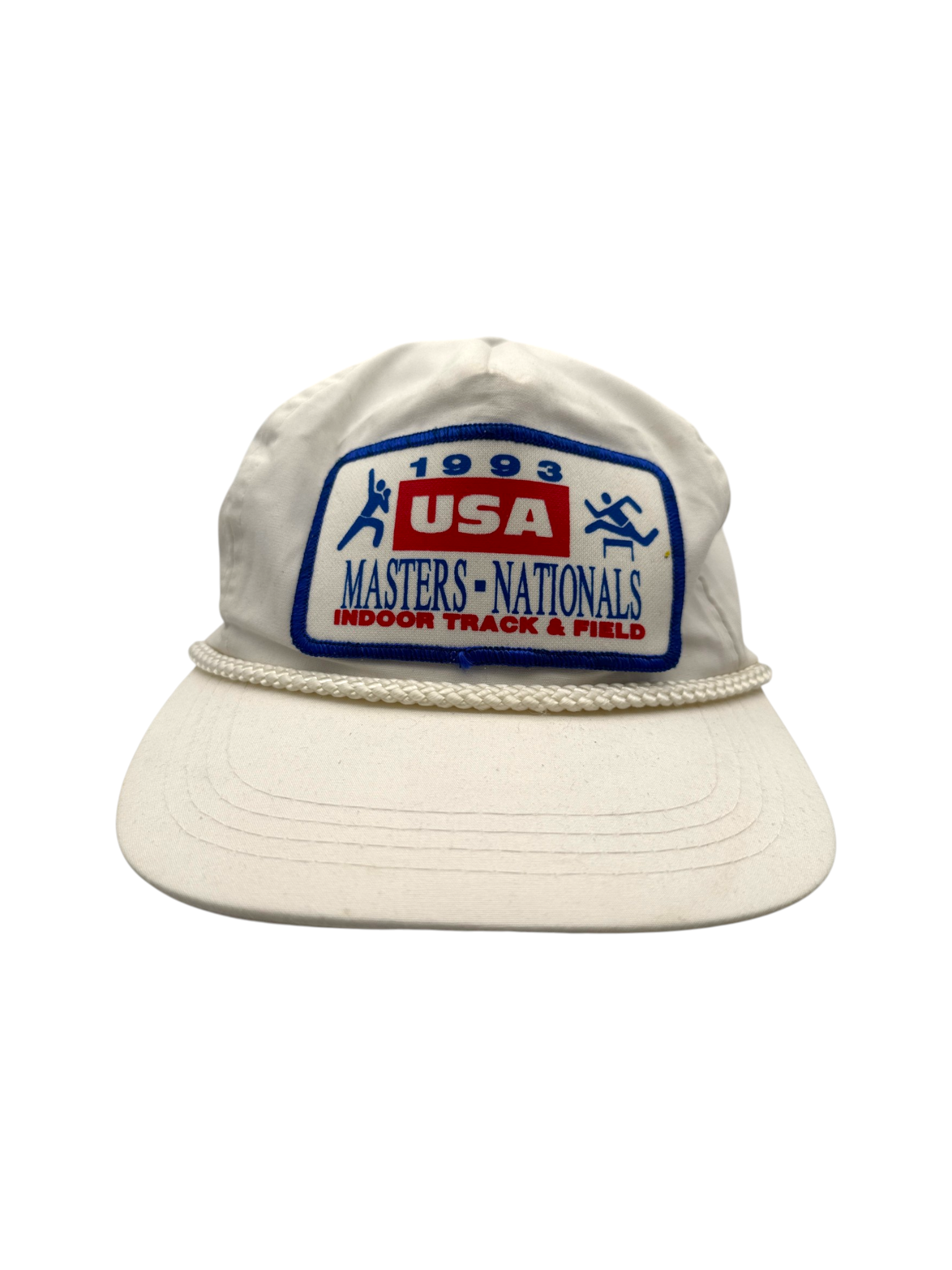 1993 USA Cap Masters-National Indoor Track & Field Metal Clip Strapback Weiß