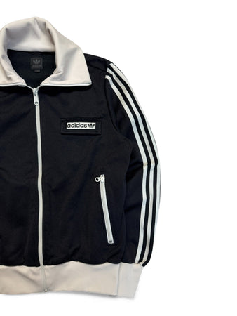 2002 Adidas Damen Sportjacke Schwarz Weiß 42 L