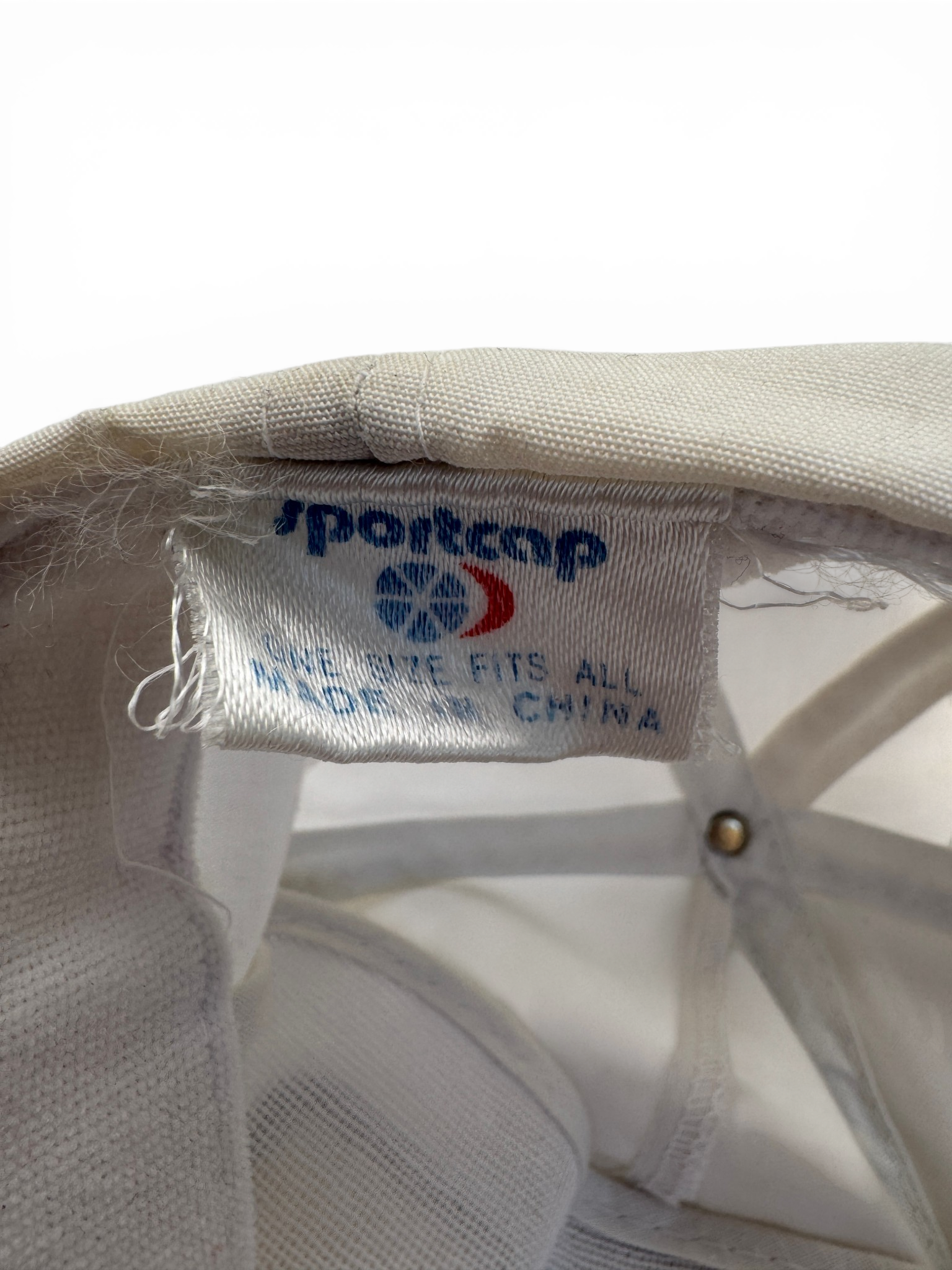 1993 USA Cap Masters-National Indoor Track & Field Metal Clip Strapback Weiß