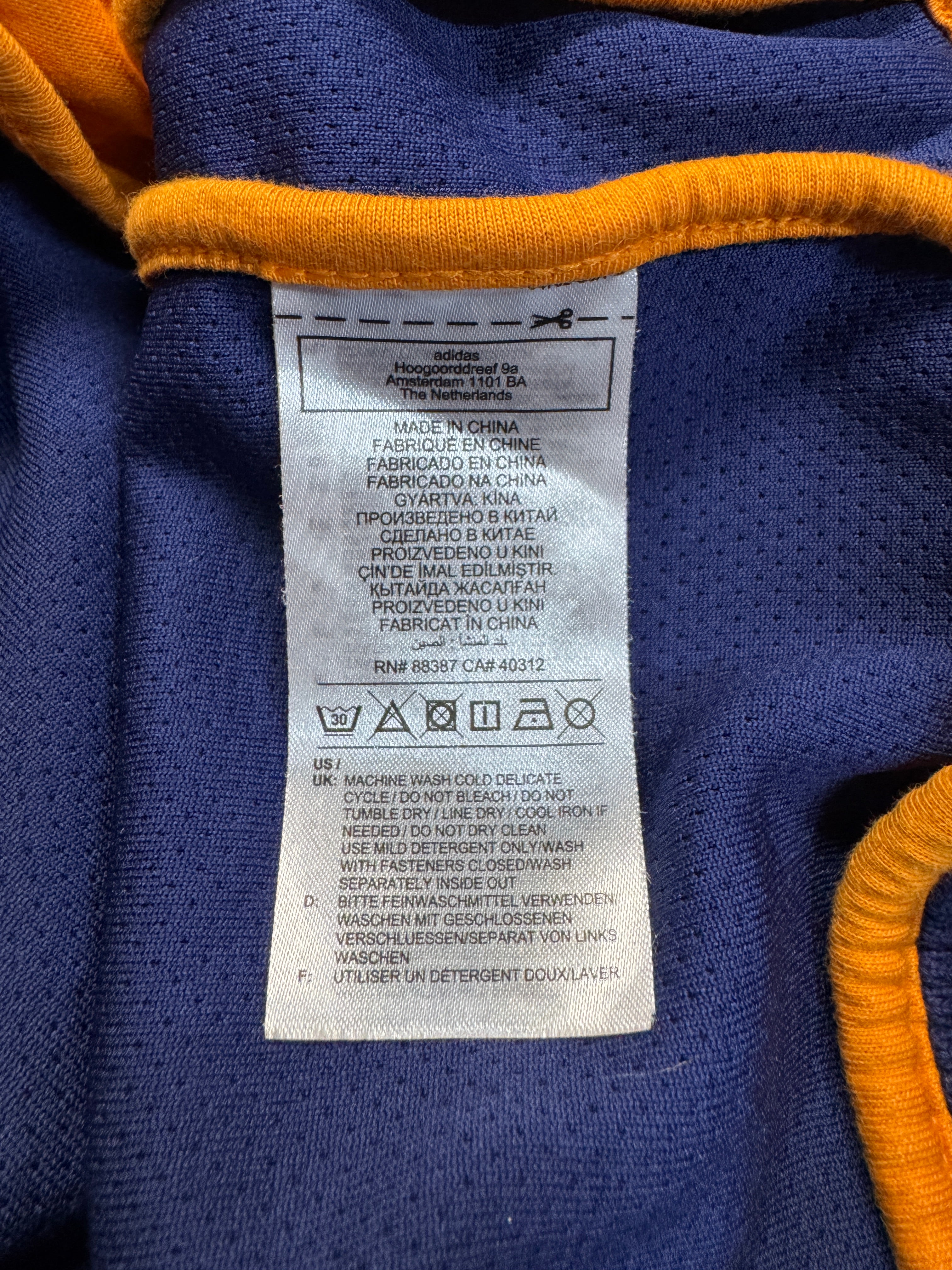 2021 Adidas X Wales Bonner Sportjacke Dunkelblau 2XL