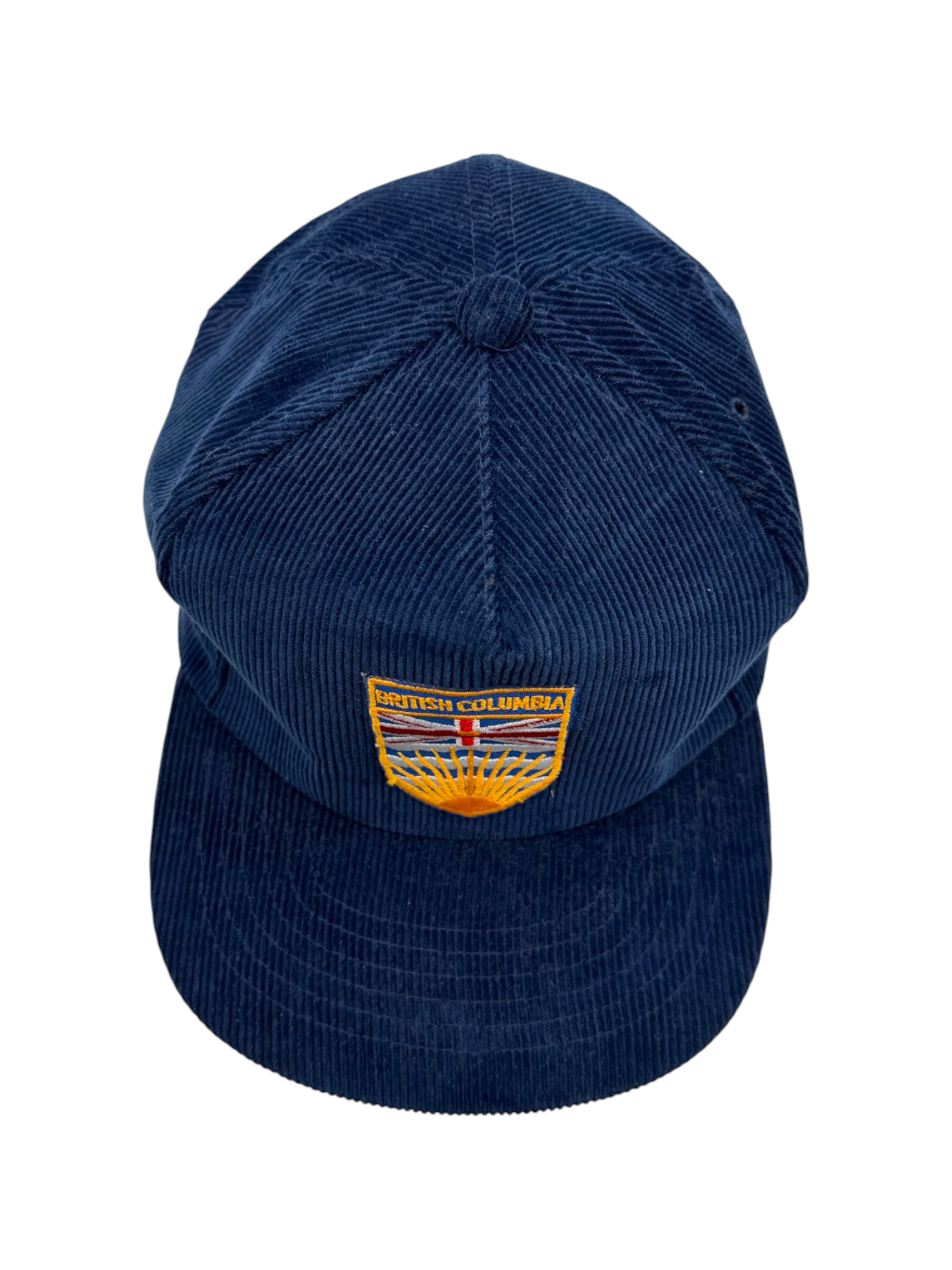 90s Ted Fletcher Corduroy Cap British Columbia Made In Korea Blau