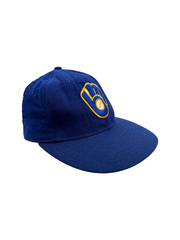 90s New Era MLB Cap Milwaukee Brewers Made In USA Blau Fitted 7 1/4
