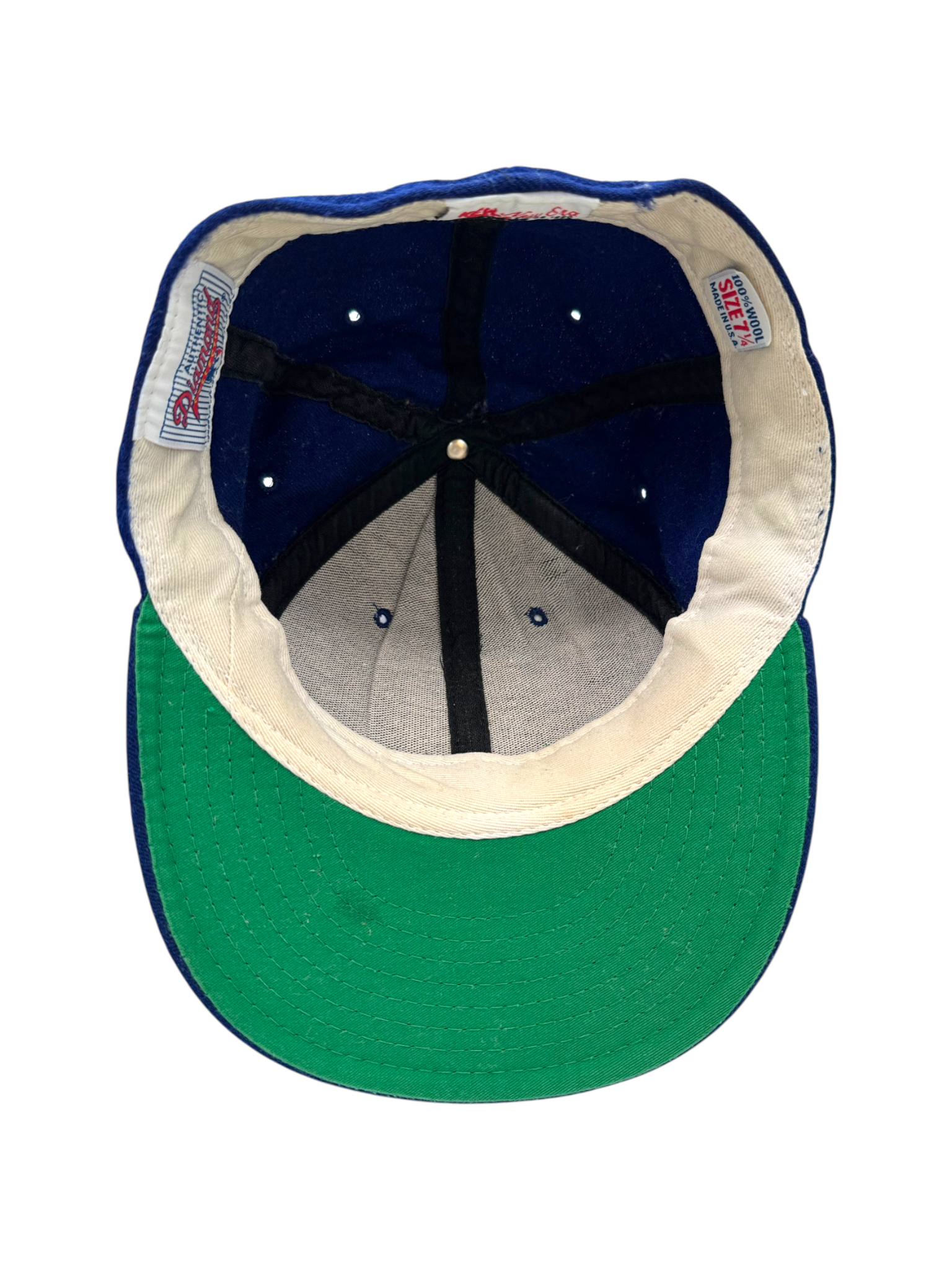 90s New Era MLB Cap Milwaukee Brewers Made In USA Blau Fitted 7 1/4