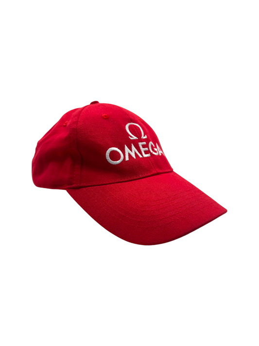 00s Omega Promo Cap Velcro Strapback Rot