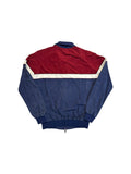 80s Adidas Sportjacke Velours Moncler-Lampo Double-Zip Made In West Germany Dunkelblau Rot D52 L