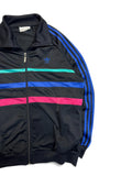 90s Adidas Sportjacke "First" Rare Colorway Schwarz Blau 180 M-L