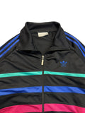 90s Adidas Sportjacke "First" Rare Colorway Schwarz Blau 180 M-L
