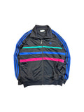 90s Adidas Sportjacke "First" Rare Colorway Schwarz Blau 180 M-L