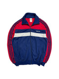 80s Adidas Sportjacke Blau Rot D7 L