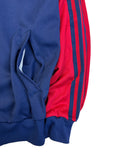 80s Adidas Sportjacke Blau Rot D7 L