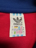 80s Adidas Sportjacke Blau Rot D7 L