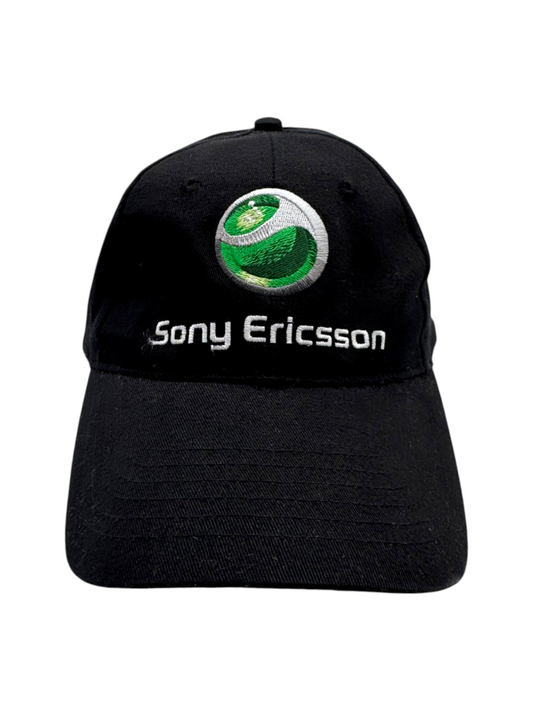 00s Sony Ericsson Promo Cap Metal Clip Strapback Schwarz