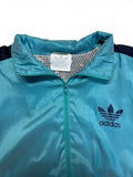 90s Adidas Sportjacke Nylon Türkis Grau D6 M