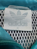 90s Adidas Sportjacke Nylon Türkis Grau D6 M