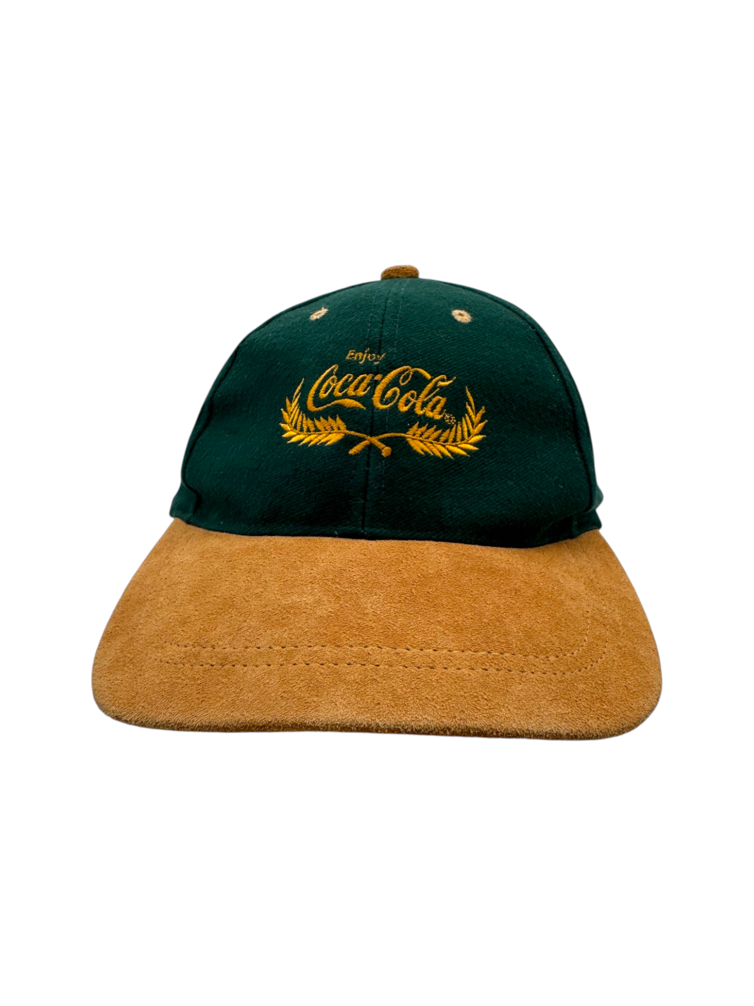 90s Coca Cola Promo Cap Velcro Strapback Grün