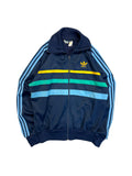 70s Adidas By Ventex Sportjacke "First" Made In France Dunkelblau D4 S