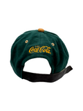 90s Coca Cola Promo Cap Velcro Strapback Grün
