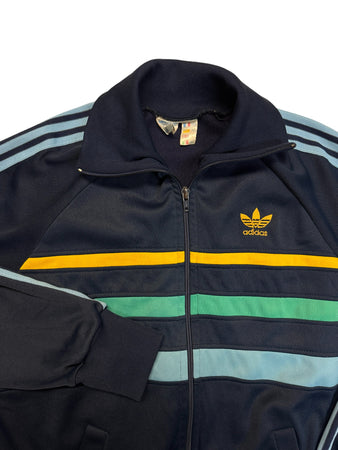 70s Adidas By Ventex Sportjacke "First" Made In France Dunkelblau D4 S