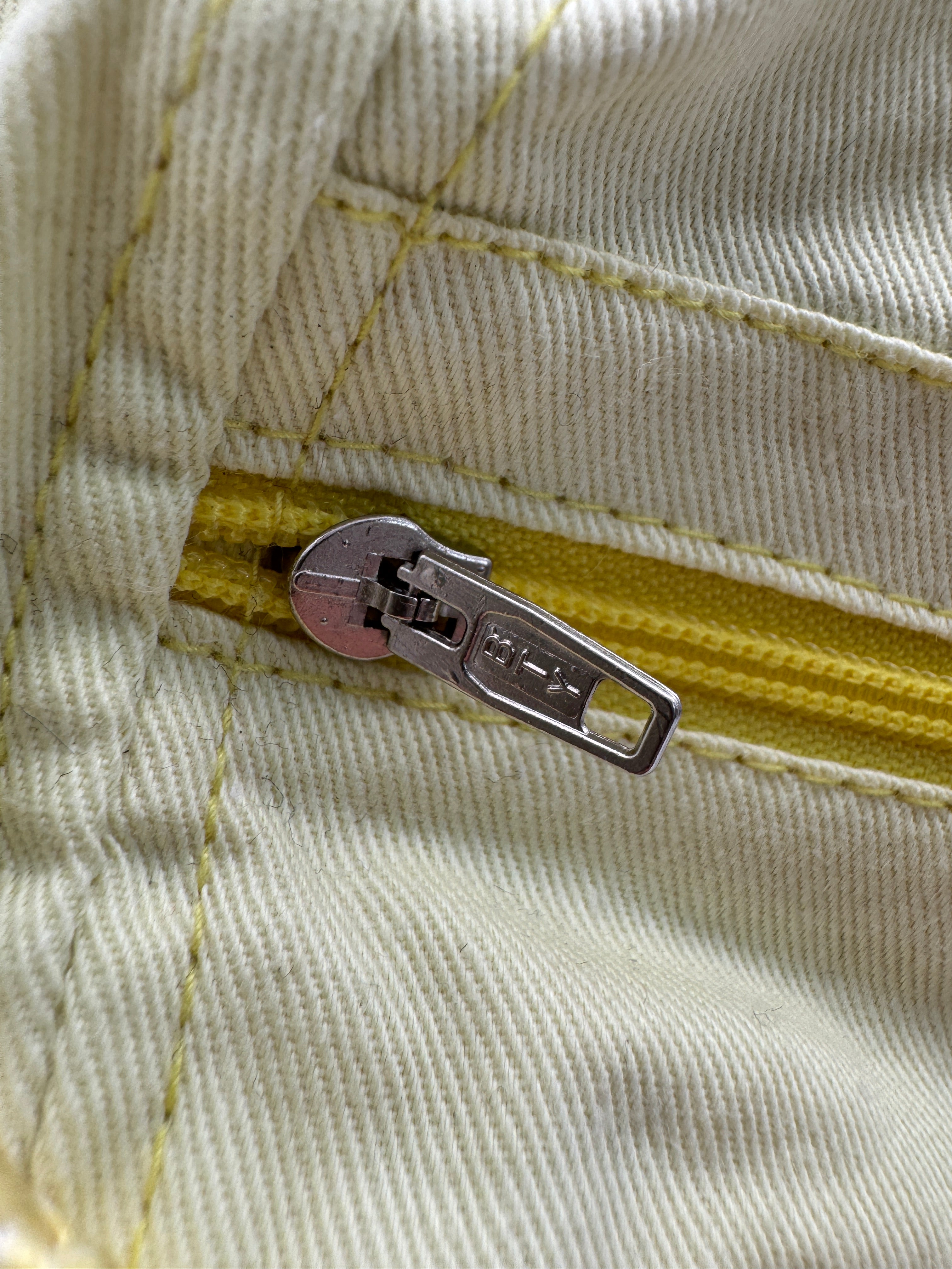 90s Fürst Bismarck Promo Rope-Cap Side Zip Pocket Plastic Strapback Gelb