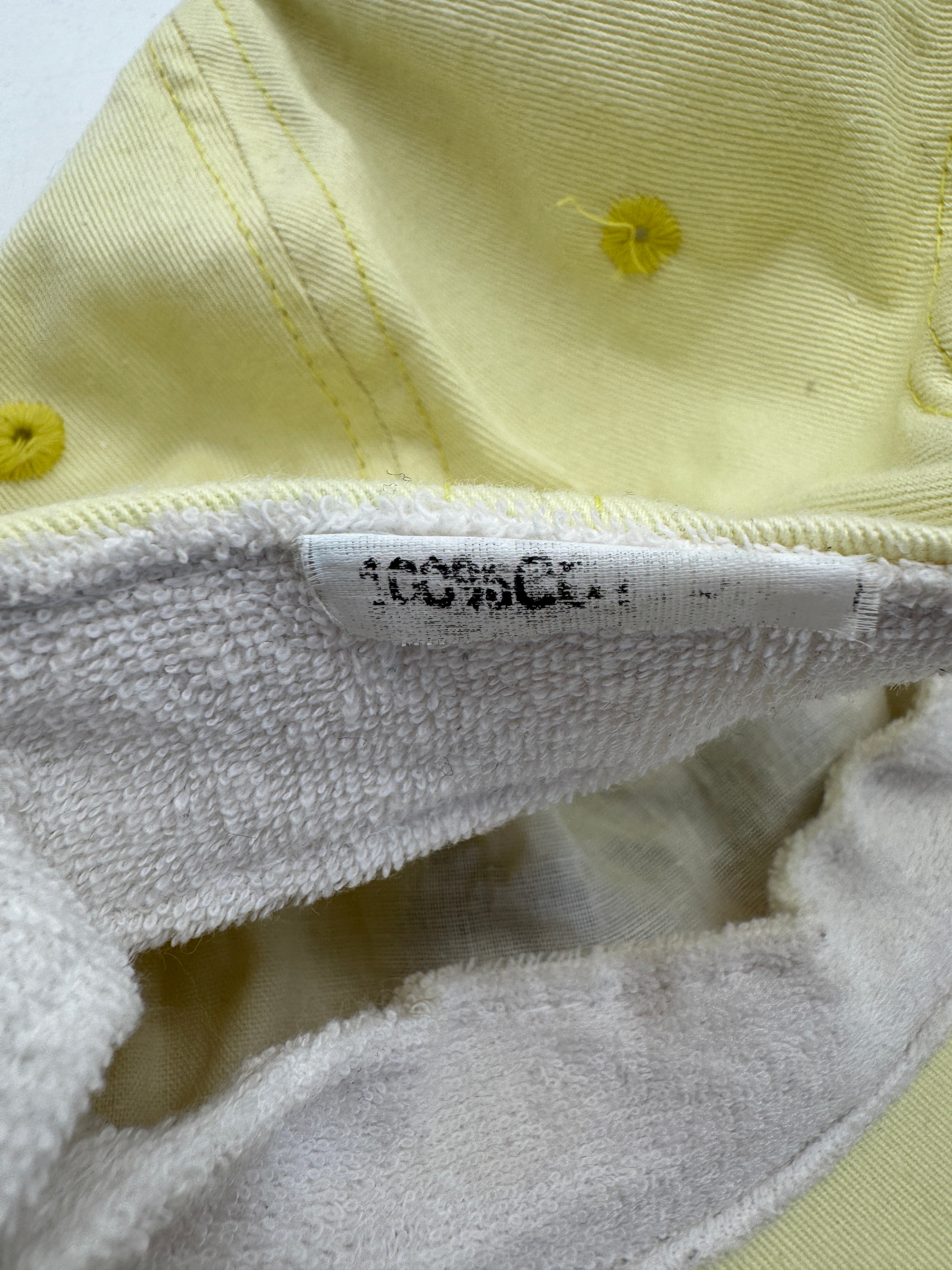 90s Fürst Bismarck Promo Rope-Cap Side Zip Pocket Plastic Strapback Gelb