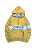 80s Adidas Sportjacke/-Hoodie Made In West Germany Gelb D52 L