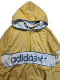 80s Adidas Sportjacke/-Hoodie Made In West Germany Gelb D52 L