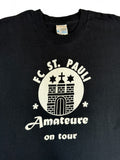 Vintage Screen Stars Shirt FC St.Pauli-Amateure "Dröge-durch-den-Norden-Tour" 1998/99 Single Stitch Schwarz XL