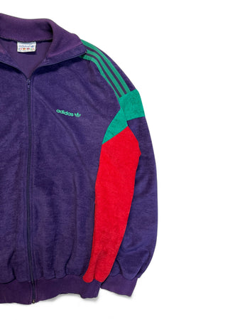 80s Adidas By Ventex Sportjacke "Challenger" Velours Lila L