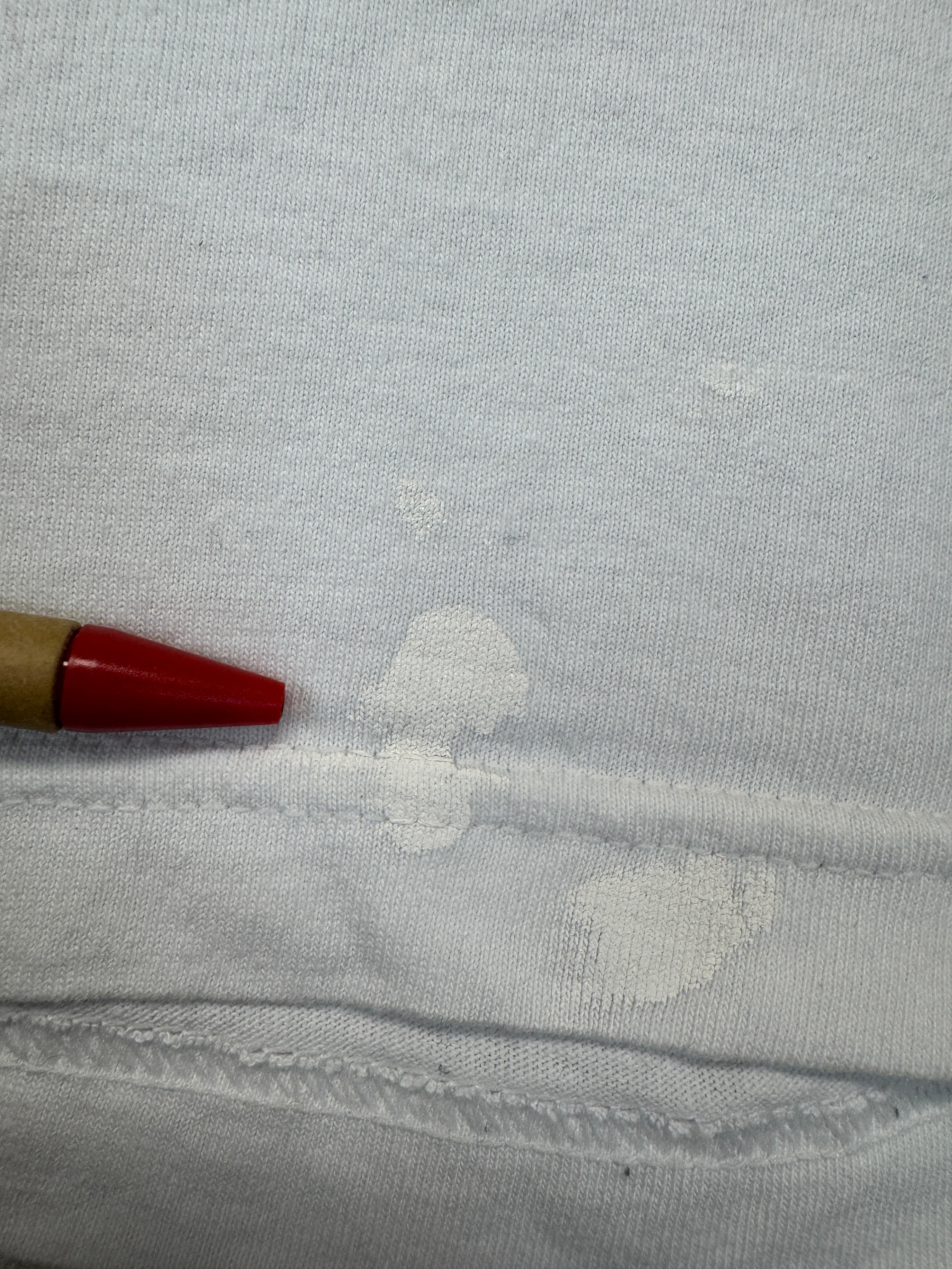 2004 Campaign Shirt Kerry Edwards “A Stronger America” Made In USA Paint Splatter Weiß