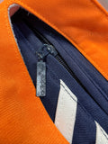 90s Adidas Sportjacke Basketball Oversized Weiß Orange M