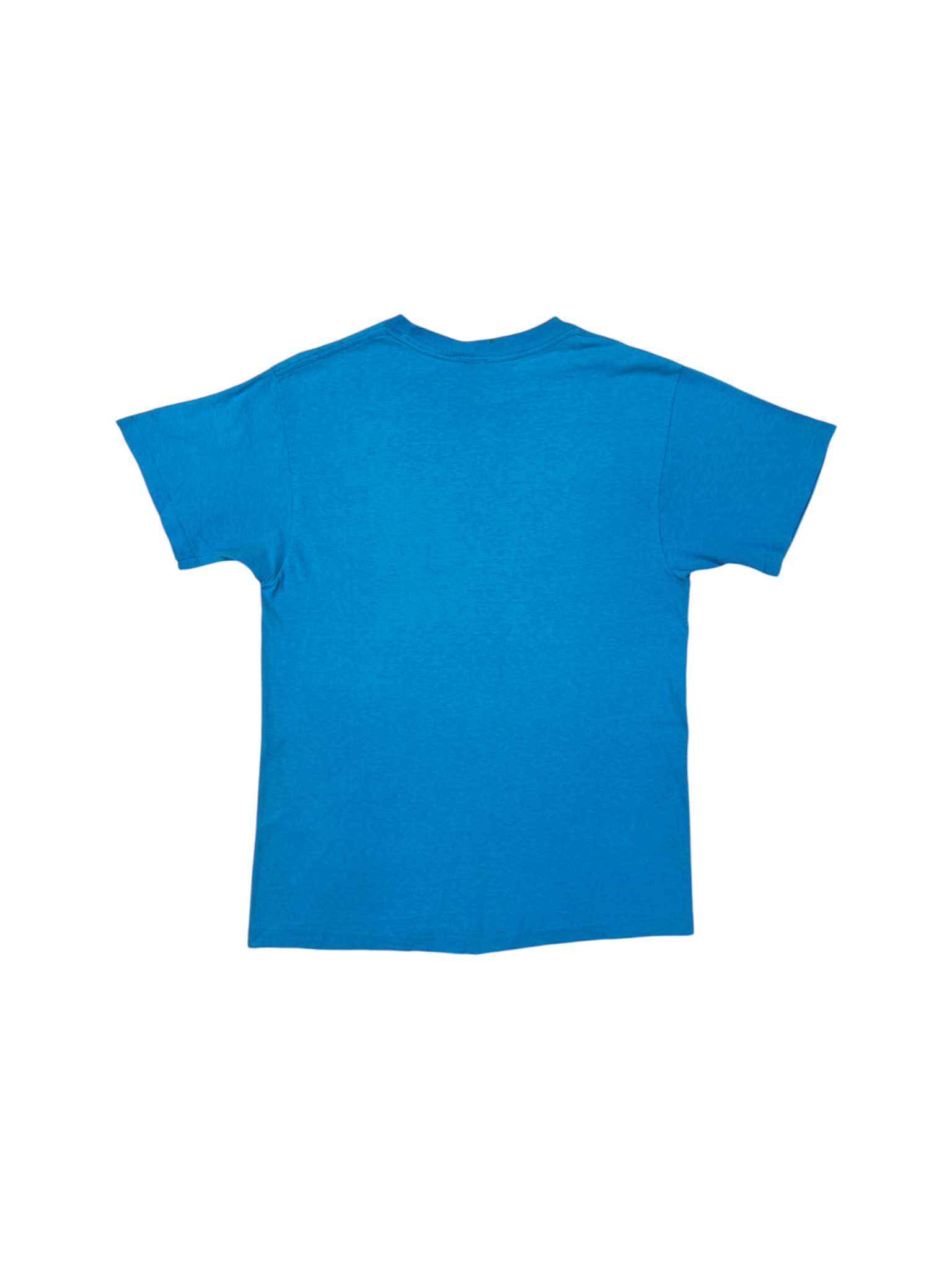 80s Anvil Shirt Oxfam "Working for Peace and Development" Single Stitch Blau
