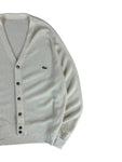80s Lacoste Cardigan Weiß L-XL