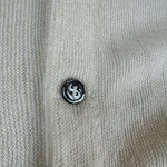 80s Lacoste Cardigan Weiß L-XL
