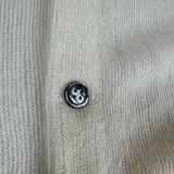 80s Lacoste Cardigan Weiß L-XL
