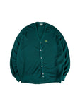 80s Lacoste By Izod Cardigan Made In USA Grün XL